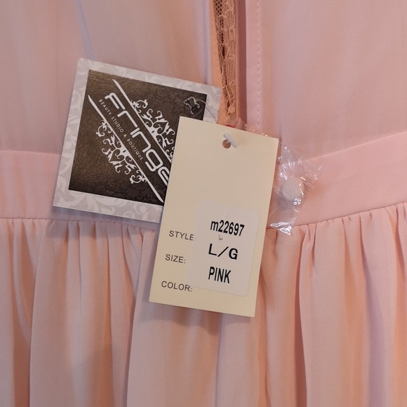 Pink formal dress size large - Picture 6 of 7